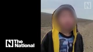 US officials find sobbing 10yearold boy alone near Mexican border [upl. by Oflodur131]