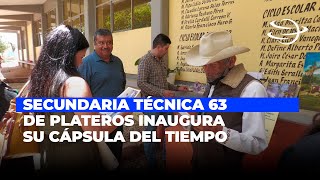 Secundaria Técnica 63 de Plateros inaugura cápsula del tiempo [upl. by Aleuqahs]