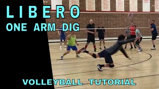 How To ONE ARM DIG  Volleyball Tutorial [upl. by Aillij]