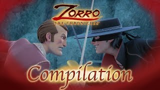 1 Hour COMPILATION  Zorro the Chronicles  Episode 22  24  Superhero cartoons [upl. by Tarah]