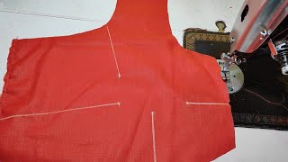 Simple blouse stitchingblouse cutting and stitching trending [upl. by Jarl]