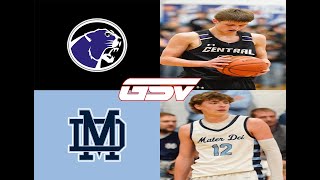 1 Central vs Mater Dei Breese Town Rivalry  FULL HIGHLIGHTS basketball [upl. by Elbring]