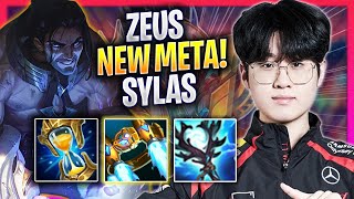 ZEUS CRAZY NEW META SYLAS TOP  T1 Zeus Plays Sylas TOP vs Azir  Season 2024 [upl. by Goldfarb]