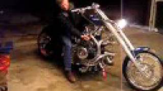 ColdStarting The Radial Engine Motorcycle JRL Cycles Prototype [upl. by Aidni]