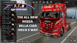 ets 2 THE NEW Weeda iveco s way Bella Ciao truck build DTM MODS [upl. by Micheil]