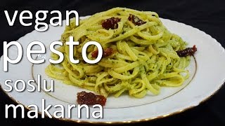 Pesto Soslu Makarna Tarifi  Vegan [upl. by Elroy859]