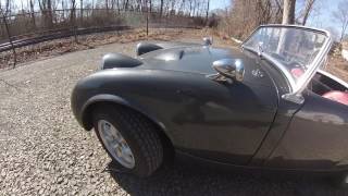 Bugeye Sprite with a Trunk lid Tour and drive from Bugeyeguycom [upl. by Niac122]