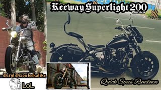 KEEWAY SUPERLIGHT 200cc  Quick Specs Rundown [upl. by Arbe]