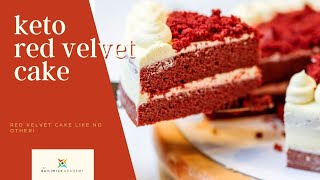 KETO RED VELVET CAKE [upl. by Aynos566]