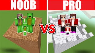 Minecraft NOOB vs PRO SAFEST SECURITY TOWER BUILD CHALLENGE TO PROTECT FAMILY [upl. by Odragde]