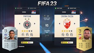 170 VECITI DERBI  FK PARTIZAN vs FK CRVENA ZVEZDA  FIFA 23 [upl. by Winton]