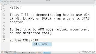 How to use WCH LinkE LinkW DAPLink as generic JTAG adapter [upl. by Parry]