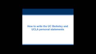 How to Get Accepted by UC Berkeley and UCLA Admissions Essays Explained [upl. by Mook]