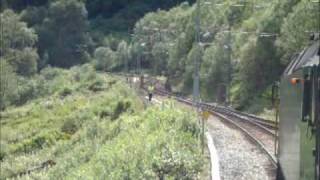 Flåm Railway  Berekvam station where trains can cross [upl. by Laerdna]