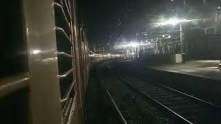 Kannur Express departing sakleshpur railway station indianrailways [upl. by Wsan67]