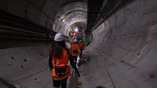 Inside the City Rail Link tunnels [upl. by Aneekal]