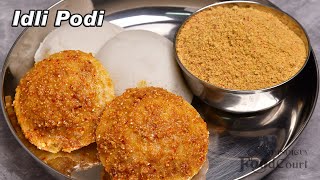 Idli Podi Recipe How To Make Idli Podi Side Dish for Idly Dosa [upl. by Alleuqahs]