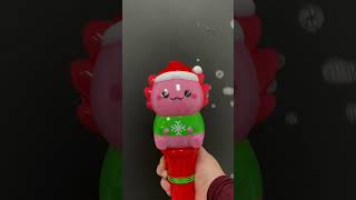 Axolotl Christmas Holidays Winter Bubbles BubbleWand Festive [upl. by Greiner]