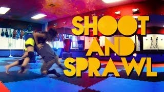 Shoot and Sprawl Tutorial  Mini MMA [upl. by Ehtyaf]