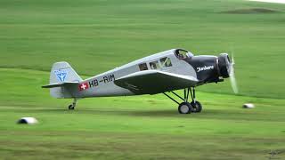 Junkers F13 Replica demonstration flight at EDSA Albstadt Degerfeld [upl. by Bonns]