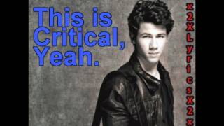 Critical  Nick Jonas  Lyrics On Scren [upl. by Ynettirb609]