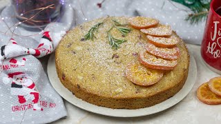 Cranberry Christmas Cake Recipe  Easy Almond Cranberry Cake [upl. by Aisatana]