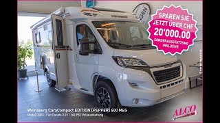 Weinsberg CaraCompact Edition Pepper 600 MEG auf Fiat Ducato  ALCO Wohnmobile [upl. by Janna]