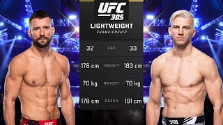 Mateusz Gamrot vs Dan Hooker Full Fight  UFC 305 Fight Night [upl. by Ikkim]