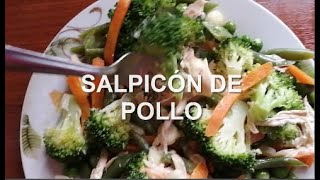 COMO PREPARAR SALPICÓN DE POLLO  COMIDA PERUANA [upl. by Aleek450]