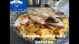 Dorada al horno con patatas a lo pobre [upl. by Kristel]