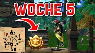 Folge der Schatzkarte aus Snobby Shores  Fortnite Woche 5 Schatz deutsch [upl. by Orsola]