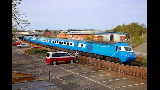 43047 amp 43055 depart Newton Abbot on quotCornish Riviera Pullmanquot 120424 [upl. by Adeline]