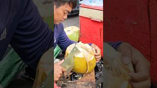 The Hardest Coconut Fruit Cutting Skills [upl. by Ydroj645]