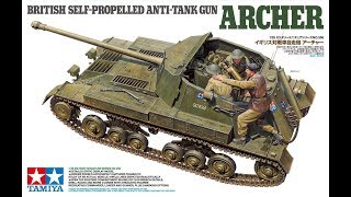 Building the NEW Tamiya 135 British Archer self propelled anti tank gun [upl. by Hewart]