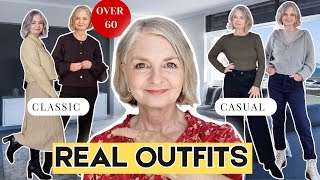 Casual Fashion Over 60  What I REALLY Wore This Month 💃 [upl. by Amol]