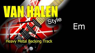 Heavy Metal Van Halen Style Guitar Backing Track 171 Bpm Highest Quality [upl. by Alwitt]