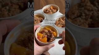 Mini Peach Cobblers  Must try [upl. by Boycie]