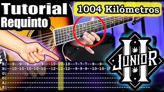 1004 Kilómetros  Junior H  Requinto y Acordes  Tutorial  Como tocar en Guitarra Con TABS  PDF [upl. by Carrnan100]