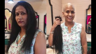 Beautiful Indian woman Head shave 1 [upl. by Renick543]