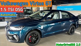 🔥Volkswagen Virtus GT 15 Tsi DSG Automatic I Feature I Interior I Mileage I Walkaround Review 💖 [upl. by Creamer]