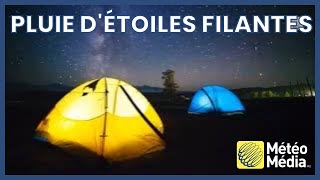 Pluie détoiles filantes pour le début dannée [upl. by Ysset]