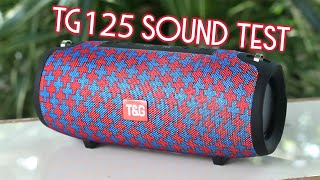 TG 125 Bluetooth Speaker Sound Test [upl. by Cilurzo]