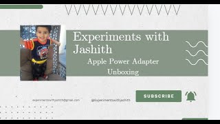 Apple Power Adapter UnboxingExperiments with Jashith [upl. by Weinstock552]