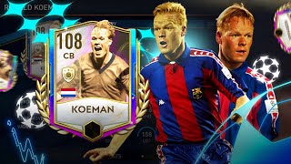 BARCELONA LEGEND 🔥 108 RATED KOEMAN CB REVIEW ● H2H GAMEPLAY ● FIFA MOBILE 23 [upl. by Nilecoj]