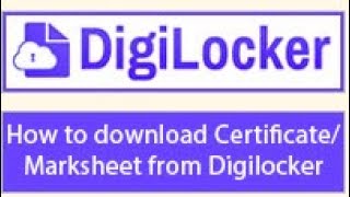 How to download Certificate Mark sheet from Digilocker of PSEB [upl. by Janis315]