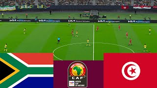 South Africa 0 vs 0 Tunisia CAF 2024 match highlights  Video game simulation PES 2021 [upl. by Mcgregor89]