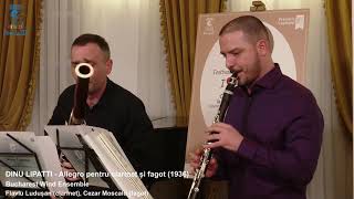 DINU LIPATTI  Allegro pentru clarinet și fagot 1936 [upl. by Amlez582]