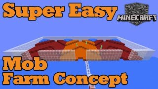 Super Simple Mob Farm Minecraft Bedrock Engine Win10 MCPE BTU [upl. by Adrahs]