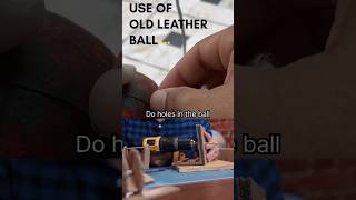 Use of old leather ball 🥎  for home drills  shorts ytshorts viralshorts cricketshorts [upl. by Enilram165]