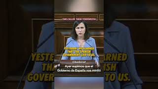 Arms Embargo Now  lone Belarra Spain Politician [upl. by Romelle]